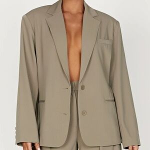Meshki Simone Oversized Blazer - Olive